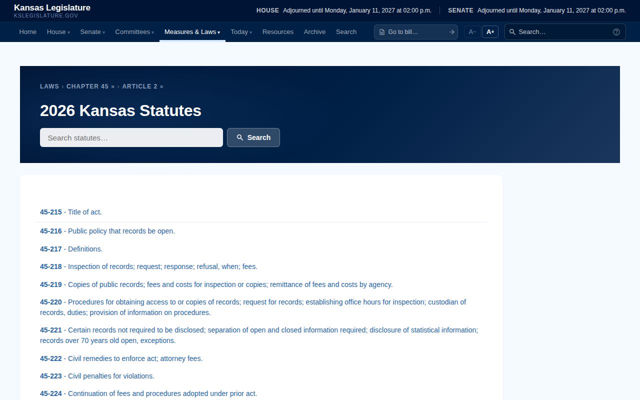 Kansas open records law for Greeley County 72-hour releases